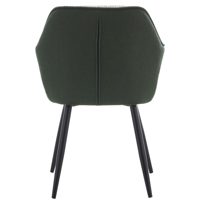 Fotoliu de design, verde/melir gri deschis/negru, KATRIEL [5]