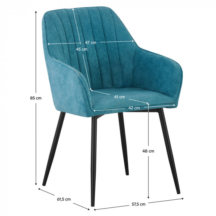 Fotoliu de design, verde/negru, VAJRO [6]