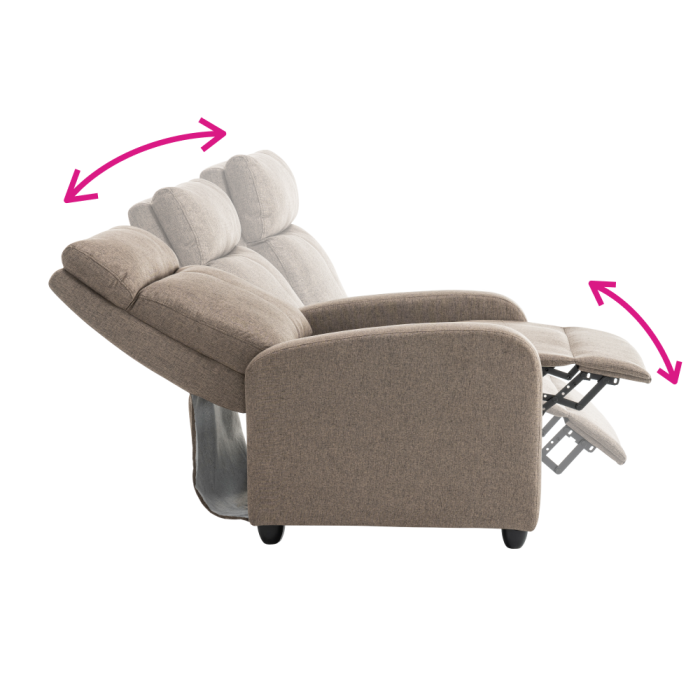 Fotoliu de relaxare, maro, KRESO NEW [22]