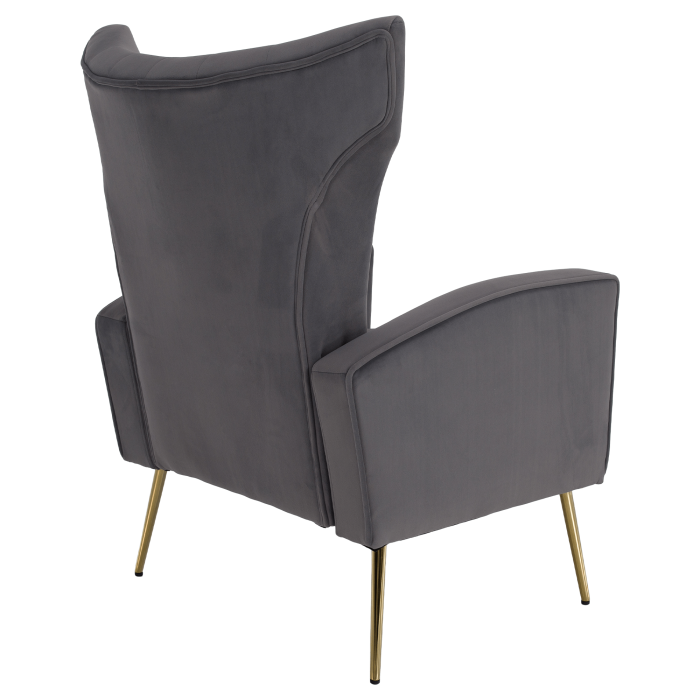 Fotoliu de relaxare, ţesătură Velvet gri, BARET [13]