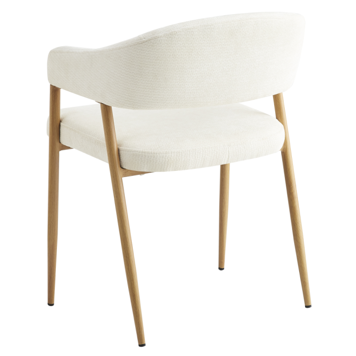 Fotoliu de sufragerie de design, crem/fag, NIZAR TYP 1 [5]