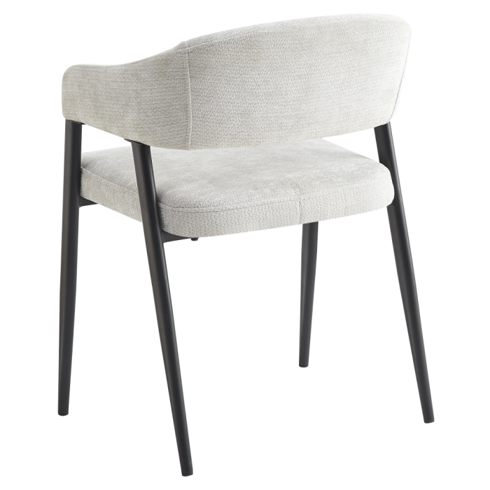 Fotoliu de sufragerie design, gri deschis/negru, NIZAR TYP 2 [5]