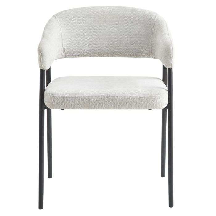 Fotoliu de sufragerie design, gri deschis/negru, NIZAR TYP 2 [3]