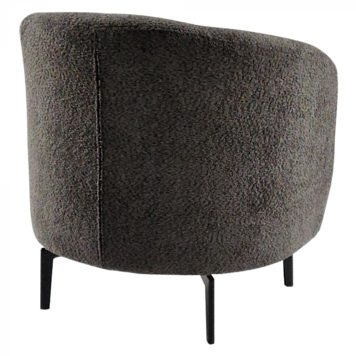 Fotoliu, gri-maro Taupe / negru, PRESO [6]