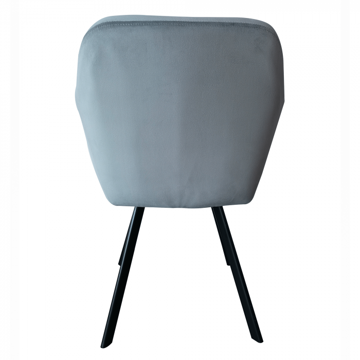 Fotoliu, material de catifea gri/negru, ZERON NEW [3]