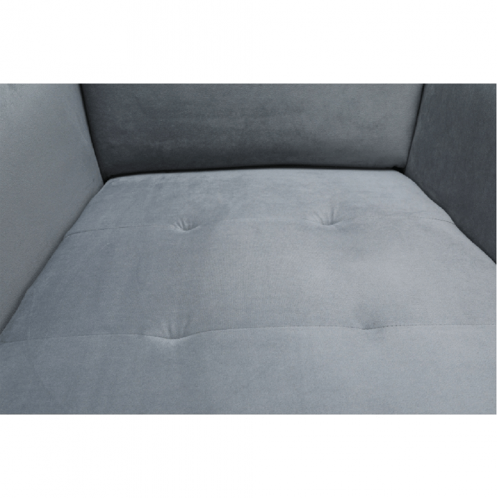 Fotoliu, material textil gri deschis/alb, RUFINO 3 NEW [11]