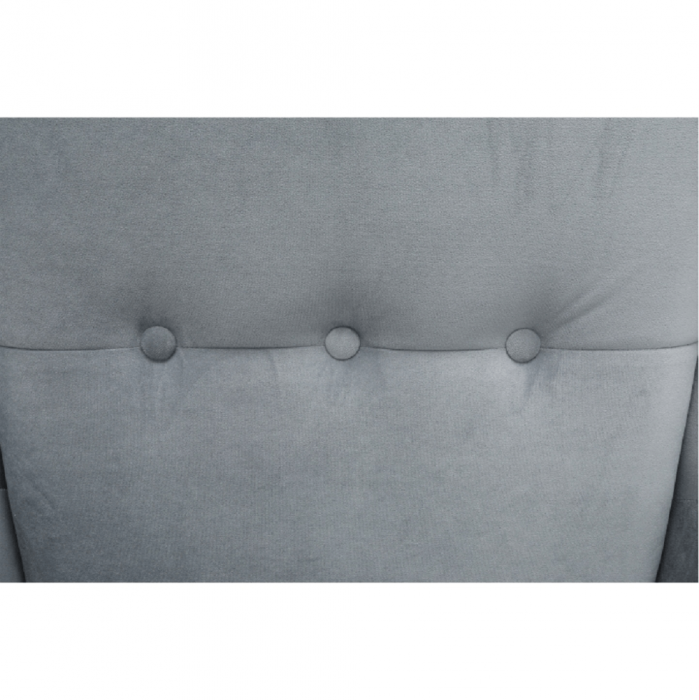 Fotoliu, material textil gri deschis/alb, RUFINO 3 NEW [4]