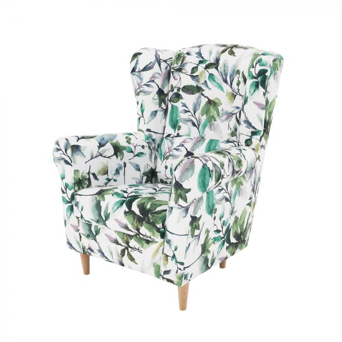 Fotoliu, material textil model frunze verzi, CHARLOT [6]