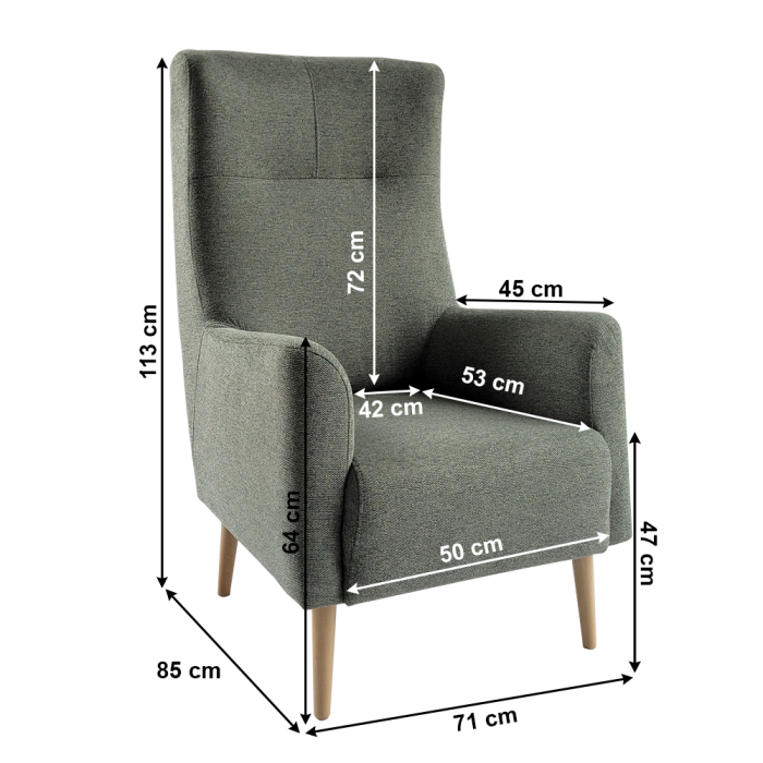 Fotoliu, mentol/ fag, SAMY [6]