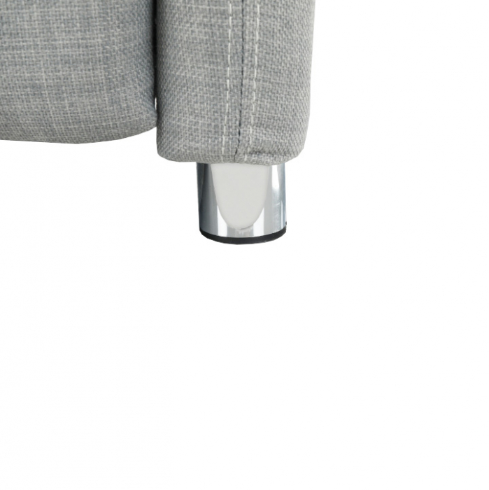 Fotoliu reglabil, material textil gri, FOREST [3]