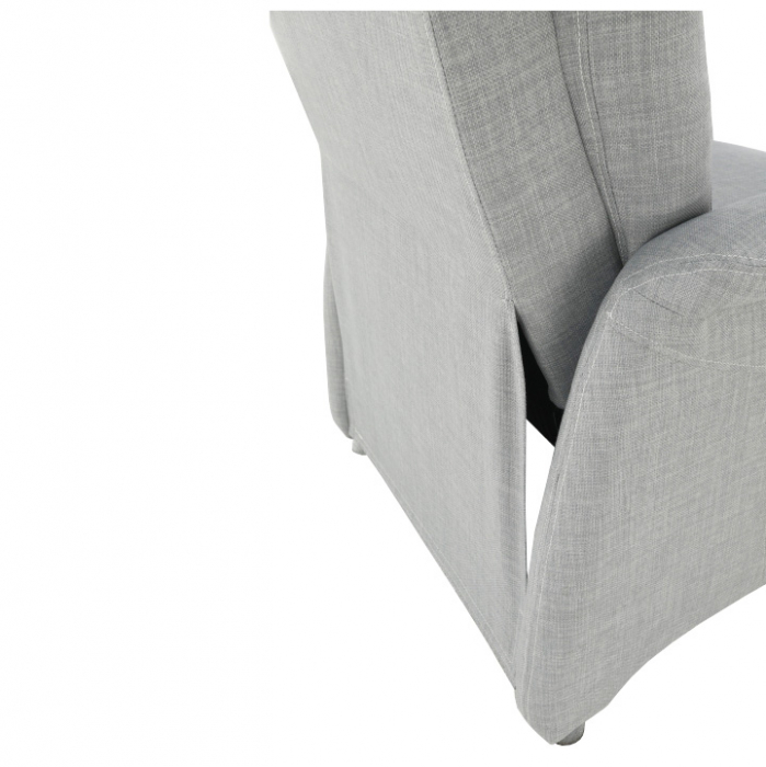 Fotoliu reglabil, material textil gri, FOREST [5]