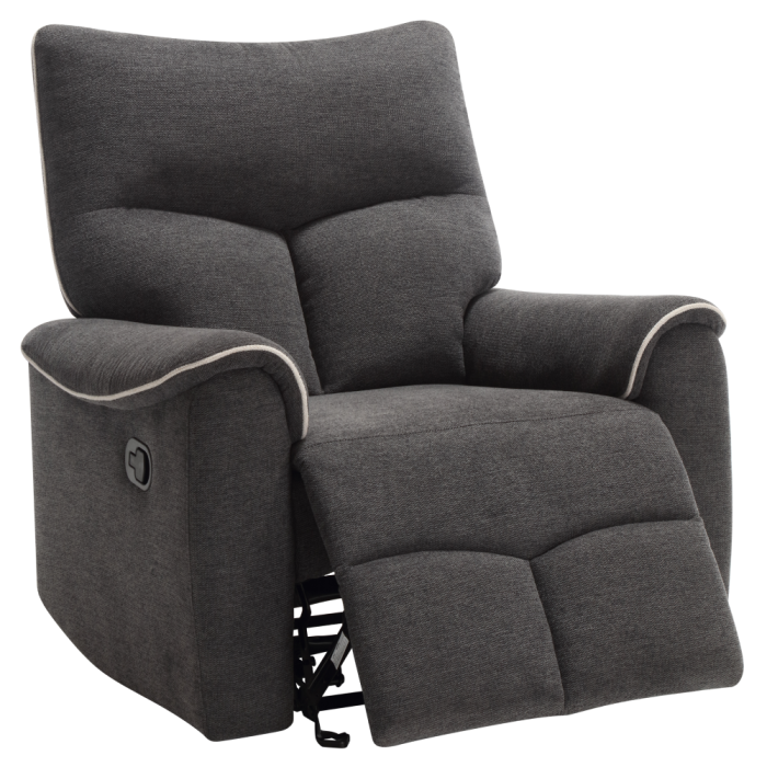 Fotoliu relaxant, gri închis/gri deschis, NADER [2]