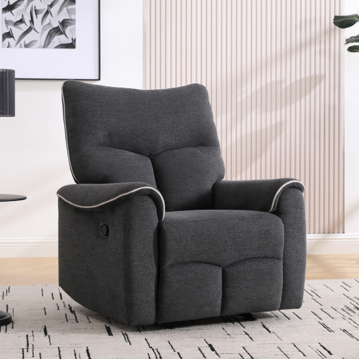 Fotoliu relaxant, gri închis/gri deschis, NADER [3]