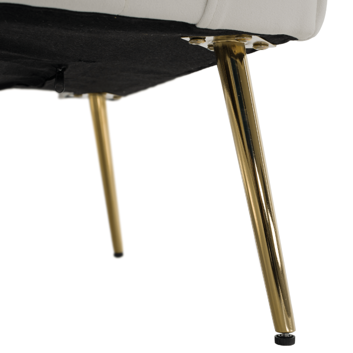 Fotoliu relaxant, ţesătură Velvet bej, BARET [8]