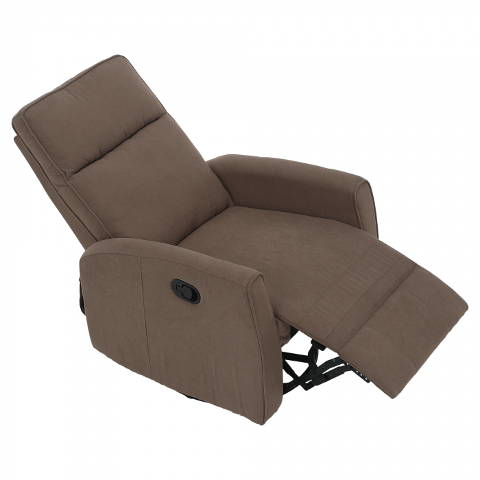 Fotoliu rotativ de relaxare, gri-maroniu taupe, MEKENZI [13]