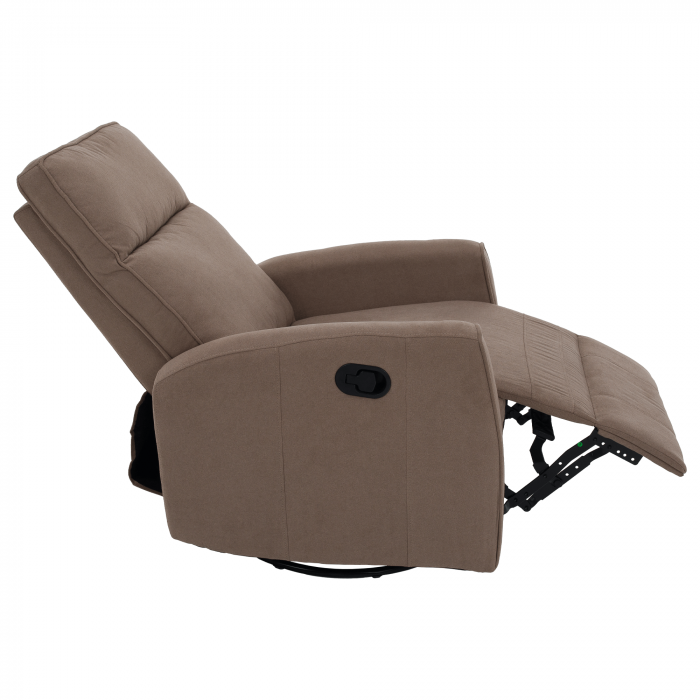 Fotoliu rotativ de relaxare, gri-maroniu taupe, MEKENZI [7]