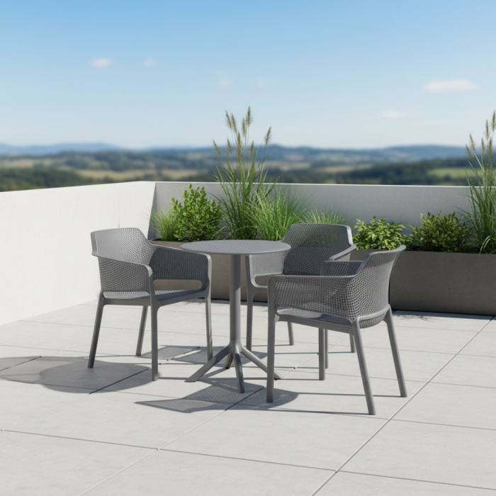 Fotoliu stivuibil, gri, LAVTON [9]