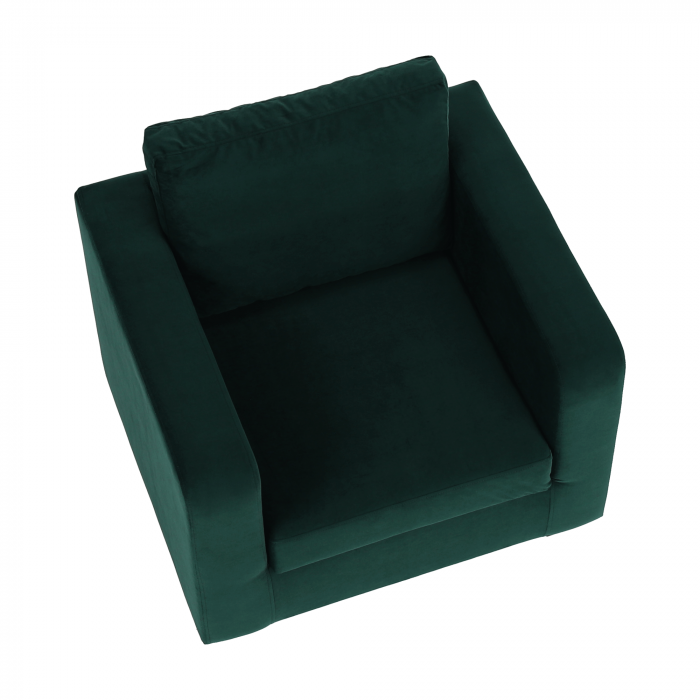 Fotoliu, ţesătură smarald, LUANA [15]