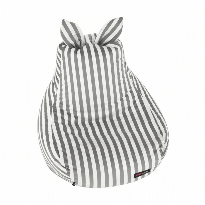 Fotoliu tip sac, alb/gri, LAPIN [13]