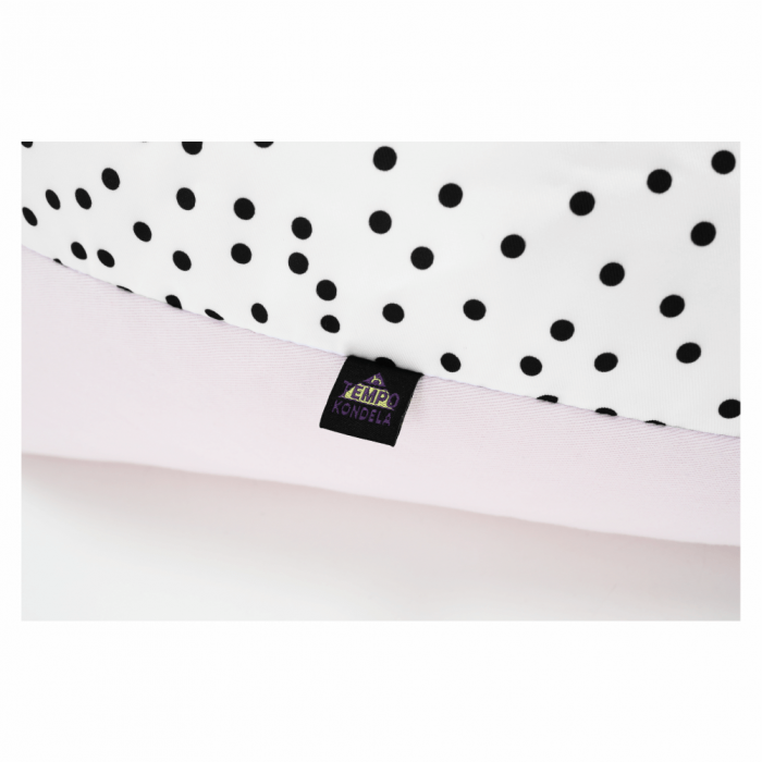 Fotoliu tip sac, alb/roz/gri, POMPOM [6]