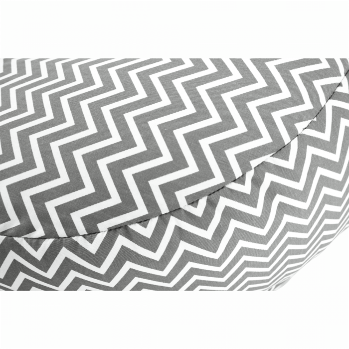 Fotoliu tip sac, gri/alb/model zig-zag, GOMBY [5]