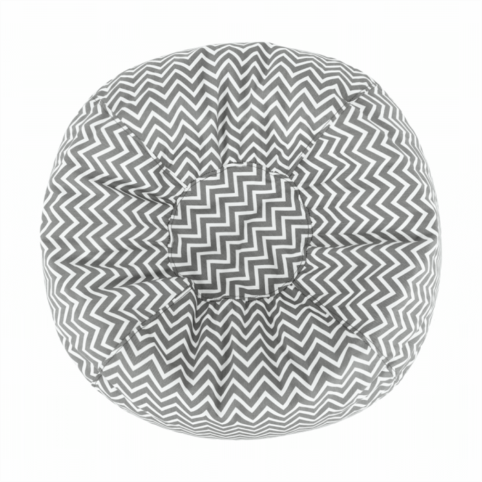 Fotoliu tip sac, gri/alb/model zig-zag, GOMBY [13]