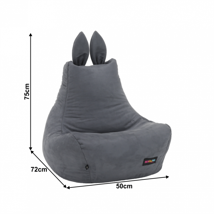 Fotoliu tip sac, gri, LAPIN [16]