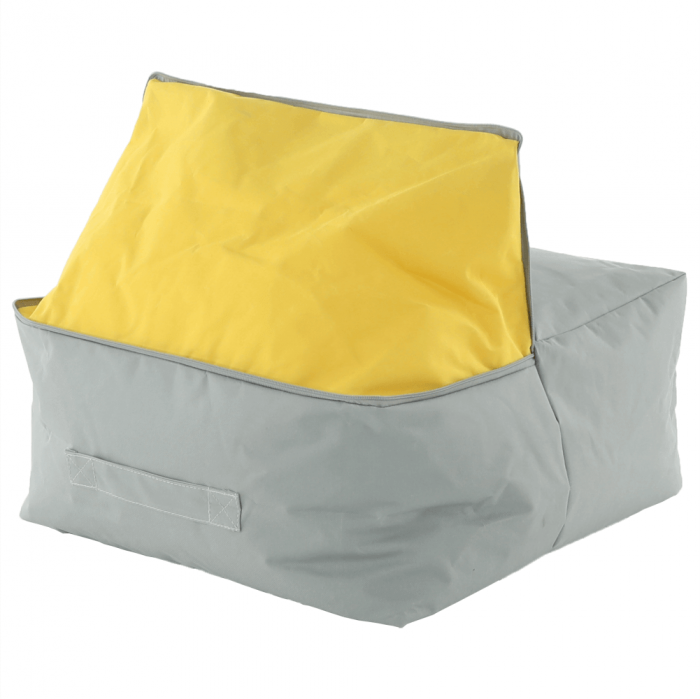 Fotoliu tip sac, gri/material textil verde, ALIMOR [9]