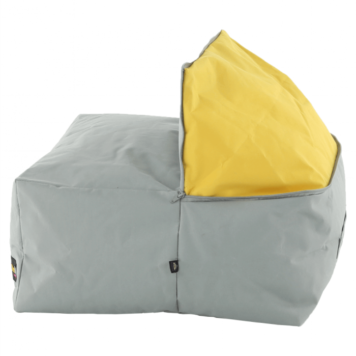 Fotoliu tip sac, gri/material textil verde, ALIMOR [4]
