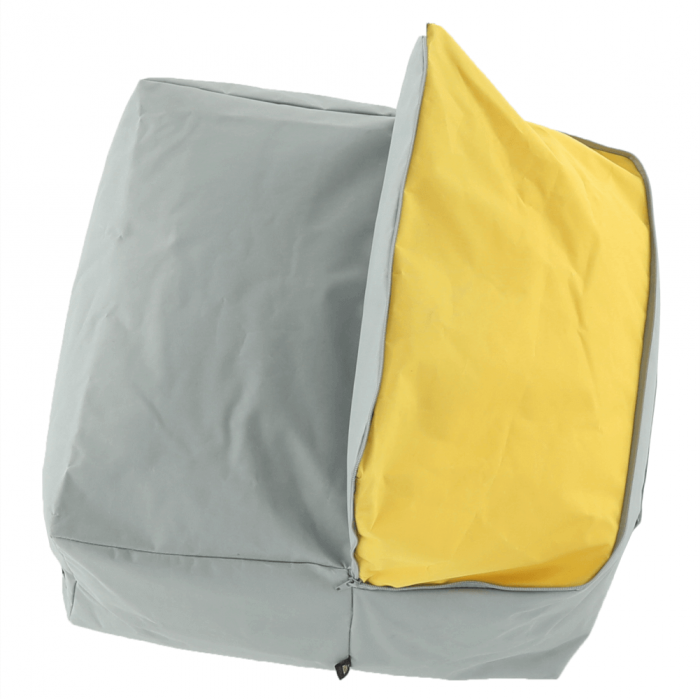 Fotoliu tip sac, gri/material textil verde, ALIMOR [12]