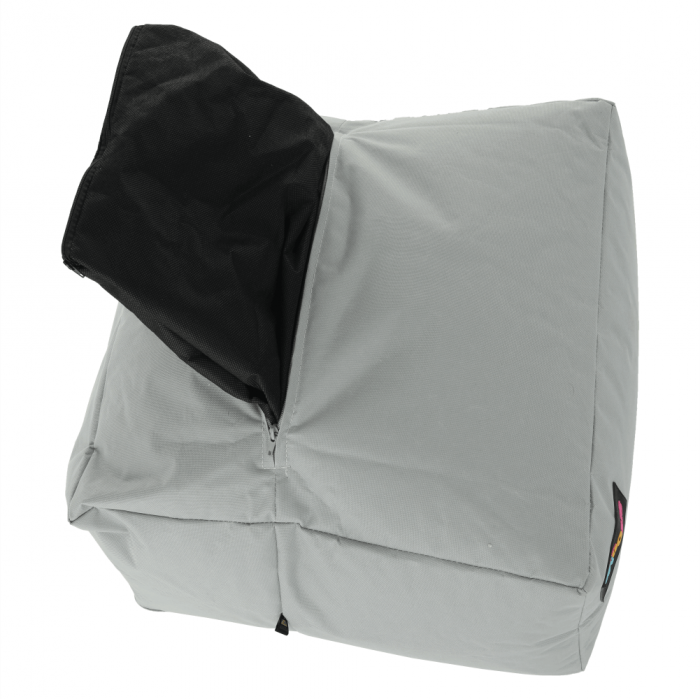 Fotoliu tip sac, gri/material textil verde, ALIMOR [19]