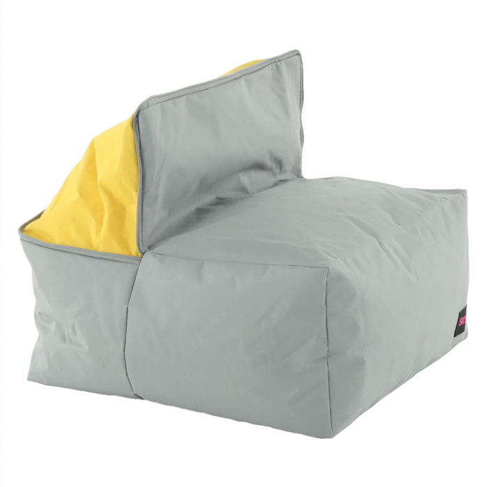 Fotoliu tip sac, gri/material textil verde, ALIMOR [13]