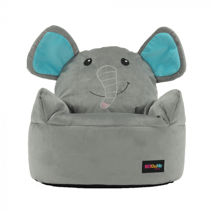 Fotoliu tip sac, material textil gri, BABY TIPUL 2 [4]