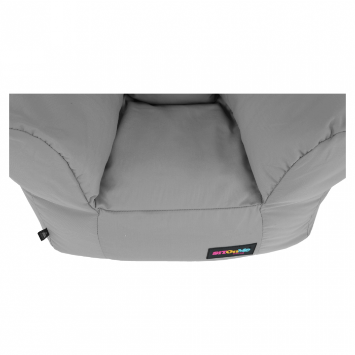 Fotoliu tip sac, material textil gri deschis, TAMPO [12]