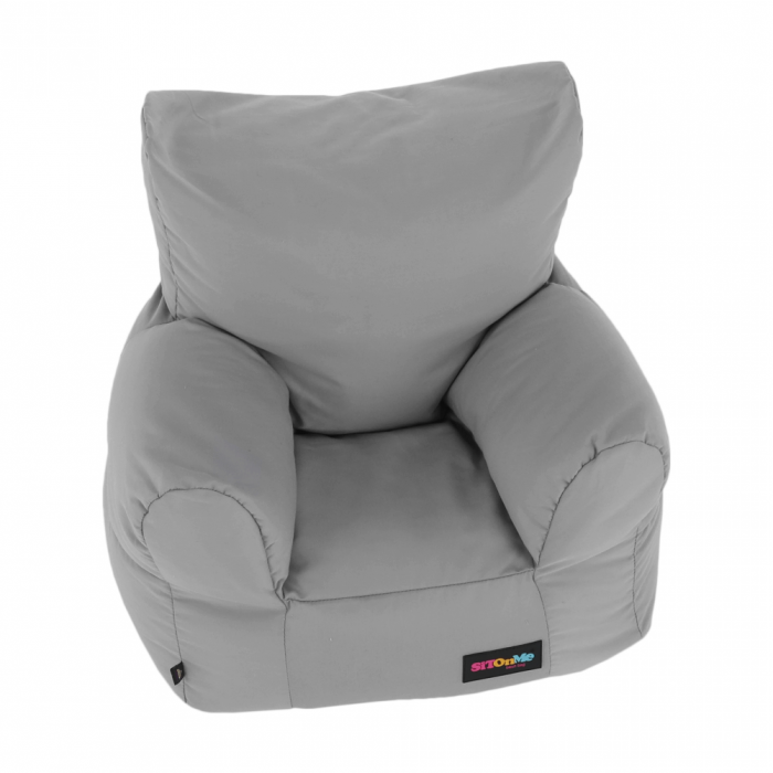 Fotoliu tip sac, material textil gri deschis, TAMPO [17]