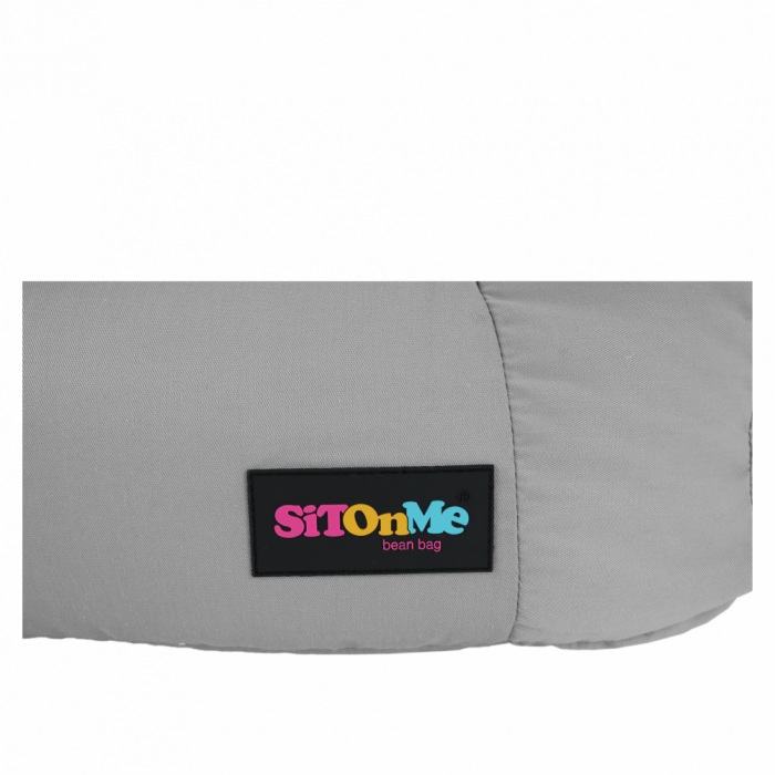 Fotoliu tip sac, material textil gri deschis, TAMPO [11]