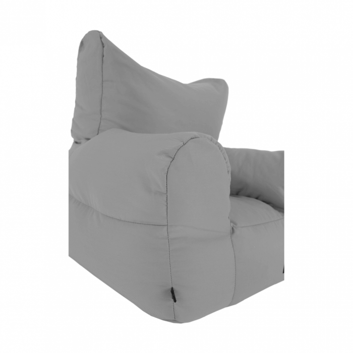 Fotoliu tip sac, material textil gri deschis, TAMPO [8]