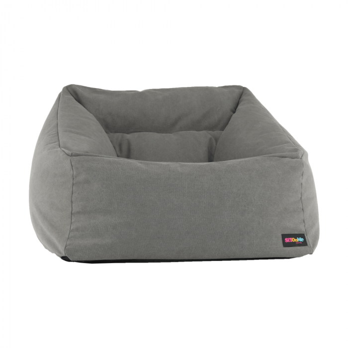 Fotoliu tip sac, material textil gri, URASON [2]