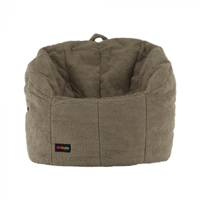 Fotoliu tip sac, material textil maro deschis, ALMERO [7]