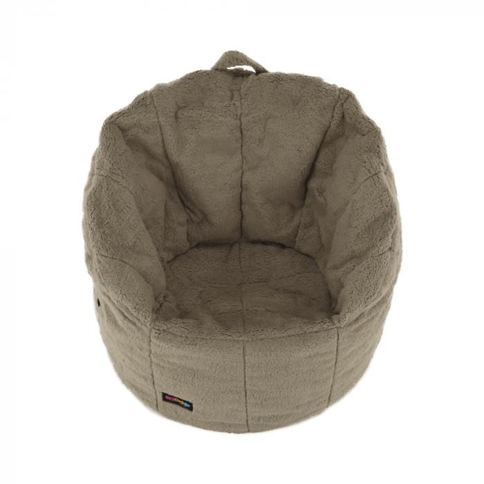 Fotoliu tip sac, material textil maro deschis, ALMERO [6]