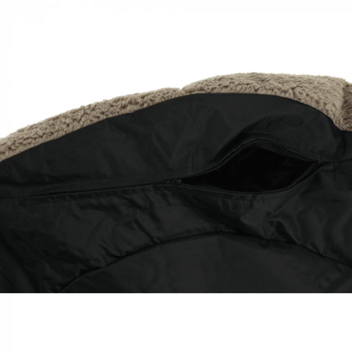 Fotoliu tip sac, material textil maro deschis, ALMERO [17]