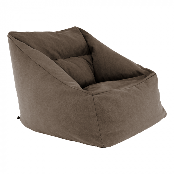 Fotoliu tip sac, material textil maro, URASON [3]