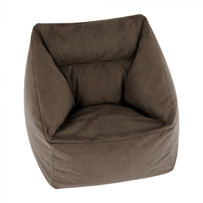 Fotoliu tip sac, material textil maro, URASON [8]