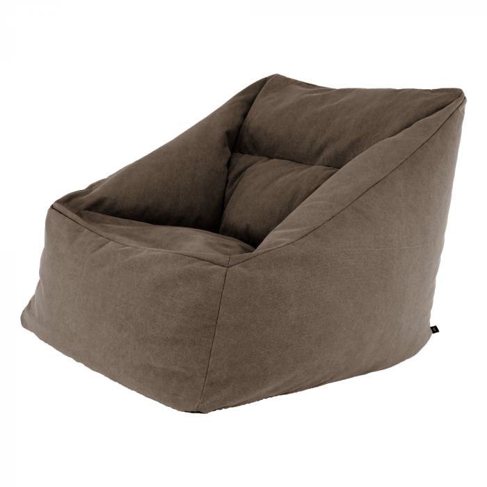 Fotoliu tip sac, material textil maro, URASON [6]