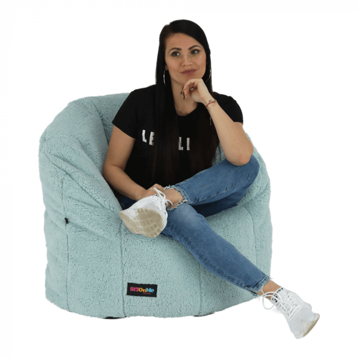 Fotoliu tip sac, material textil mentol, ALMERO [22]