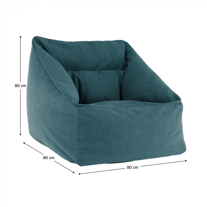 Fotoliu tip sac, material textil verde, URASON [11]