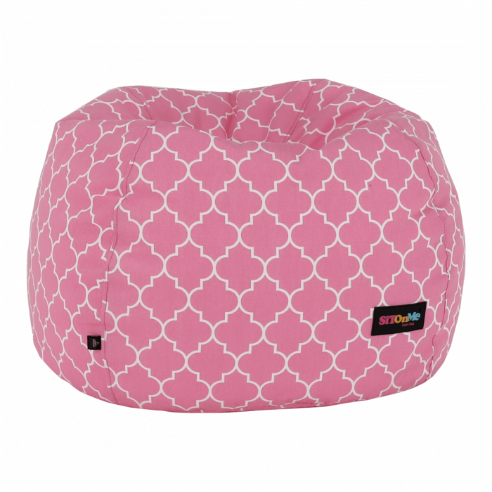 Fotoliu tip sac, roz/alb cu model, GOMBY [14]