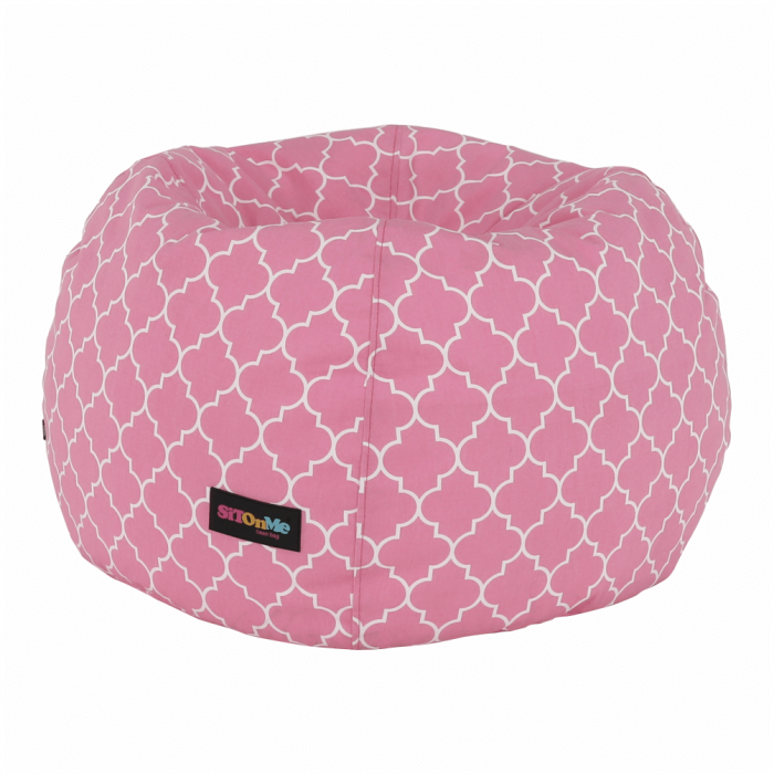 Fotoliu tip sac, roz/alb cu model, GOMBY [11]