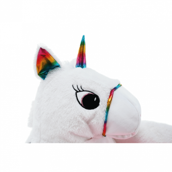 Fotoliu tip sac unicorn, alb/roz/amestec de culori, BUFEL [11]