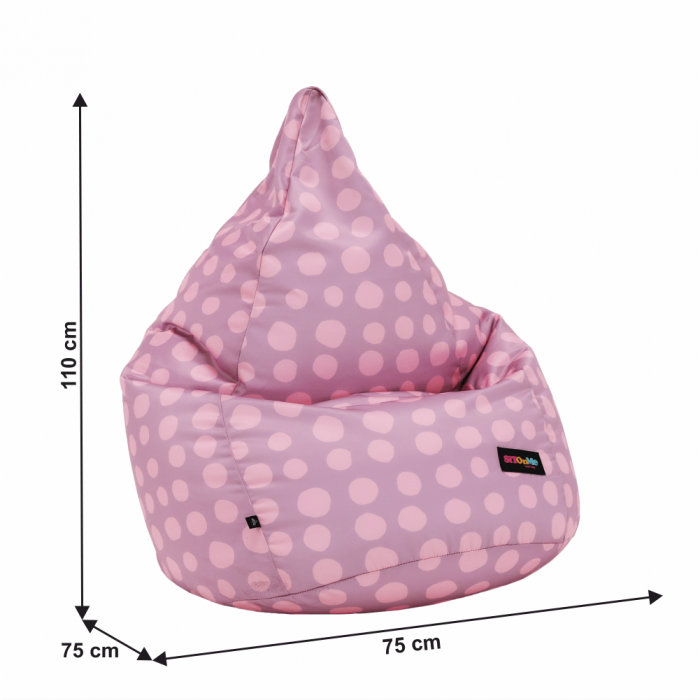 Fotoliu tip sac, violet/roz/cu model, TELDIN [14]